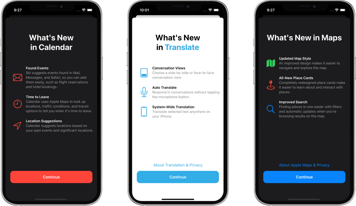 SwiftUI version update screen with WhatsNewKit integration