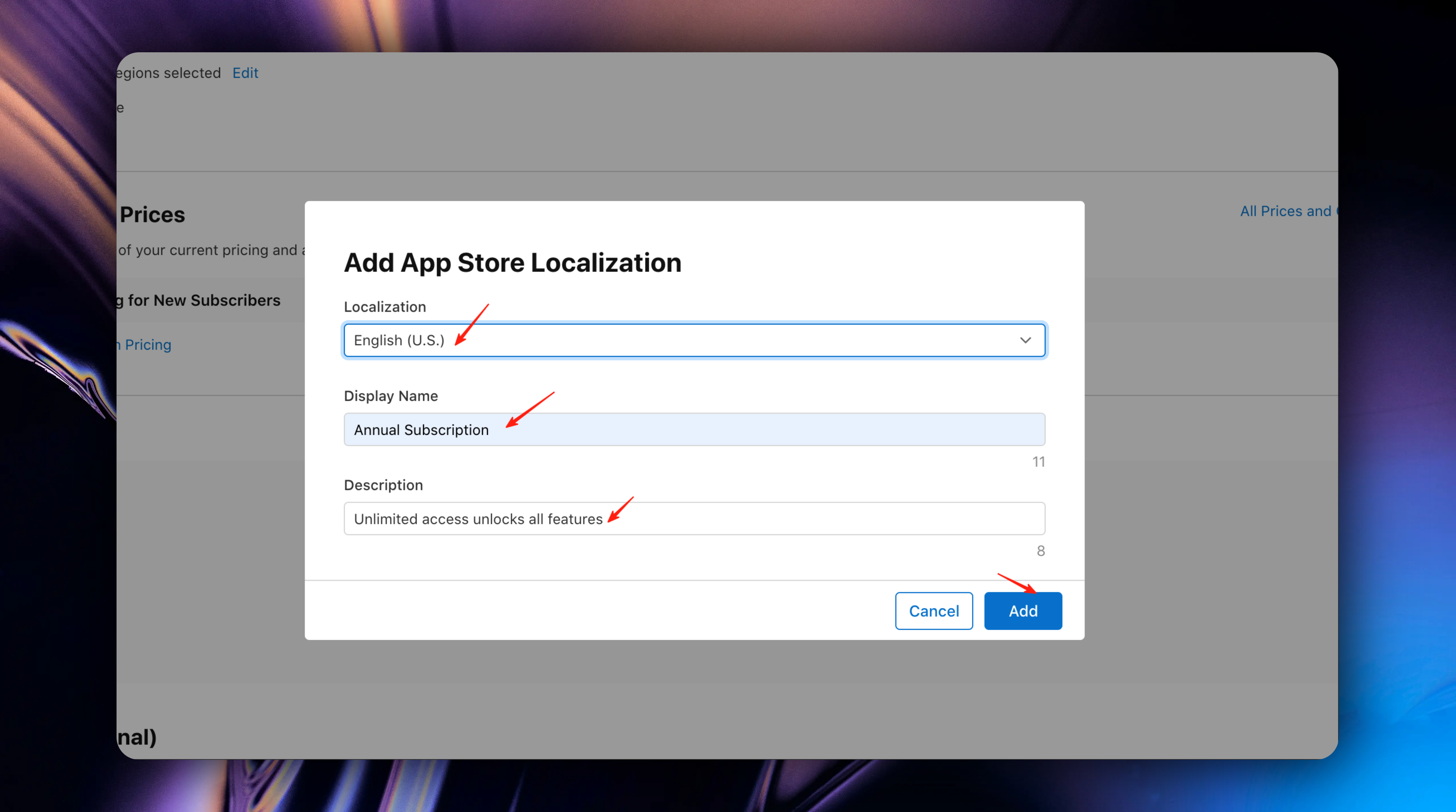 AddAppStoreLocalization