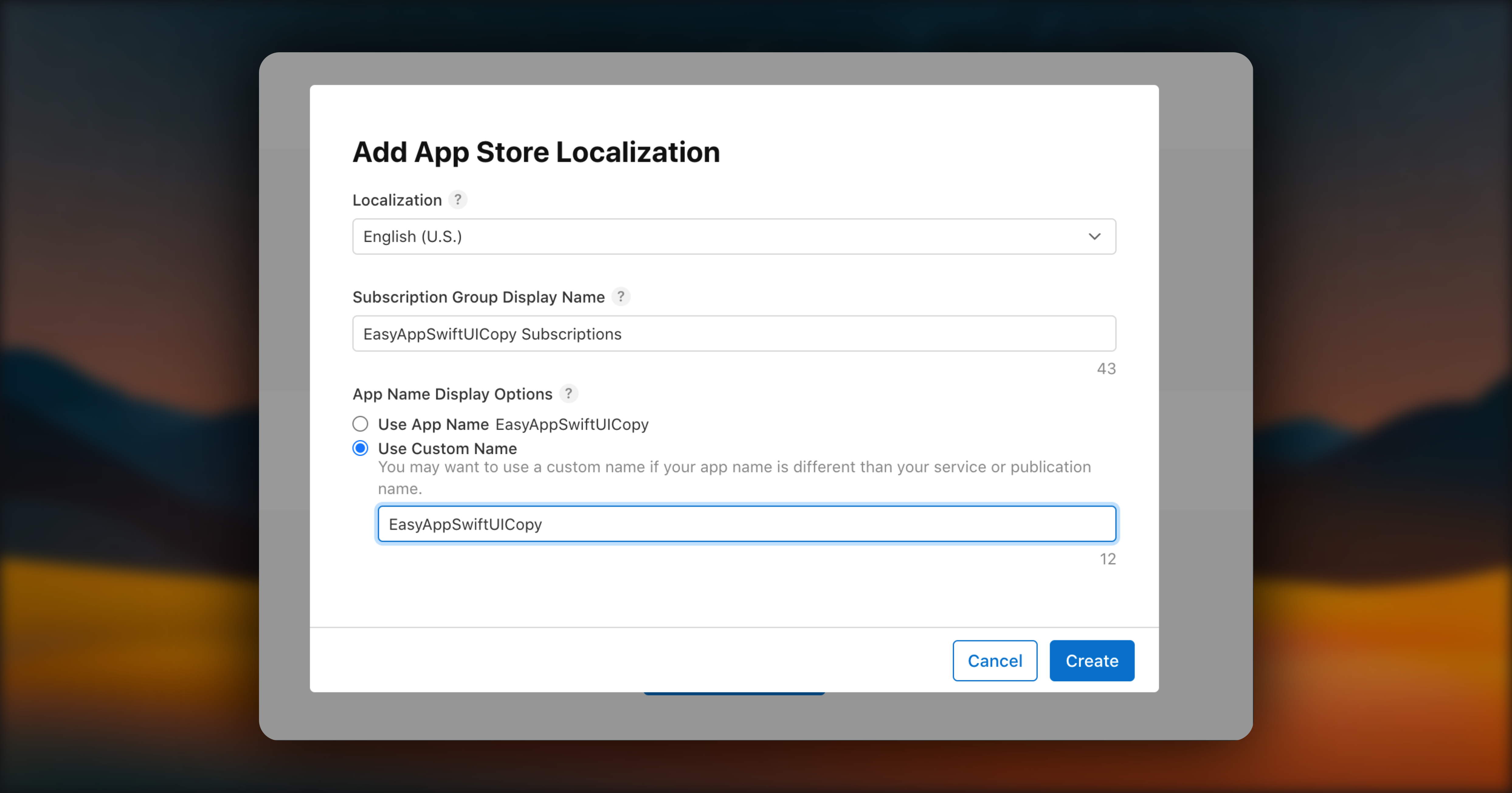 addAppStoreLocal