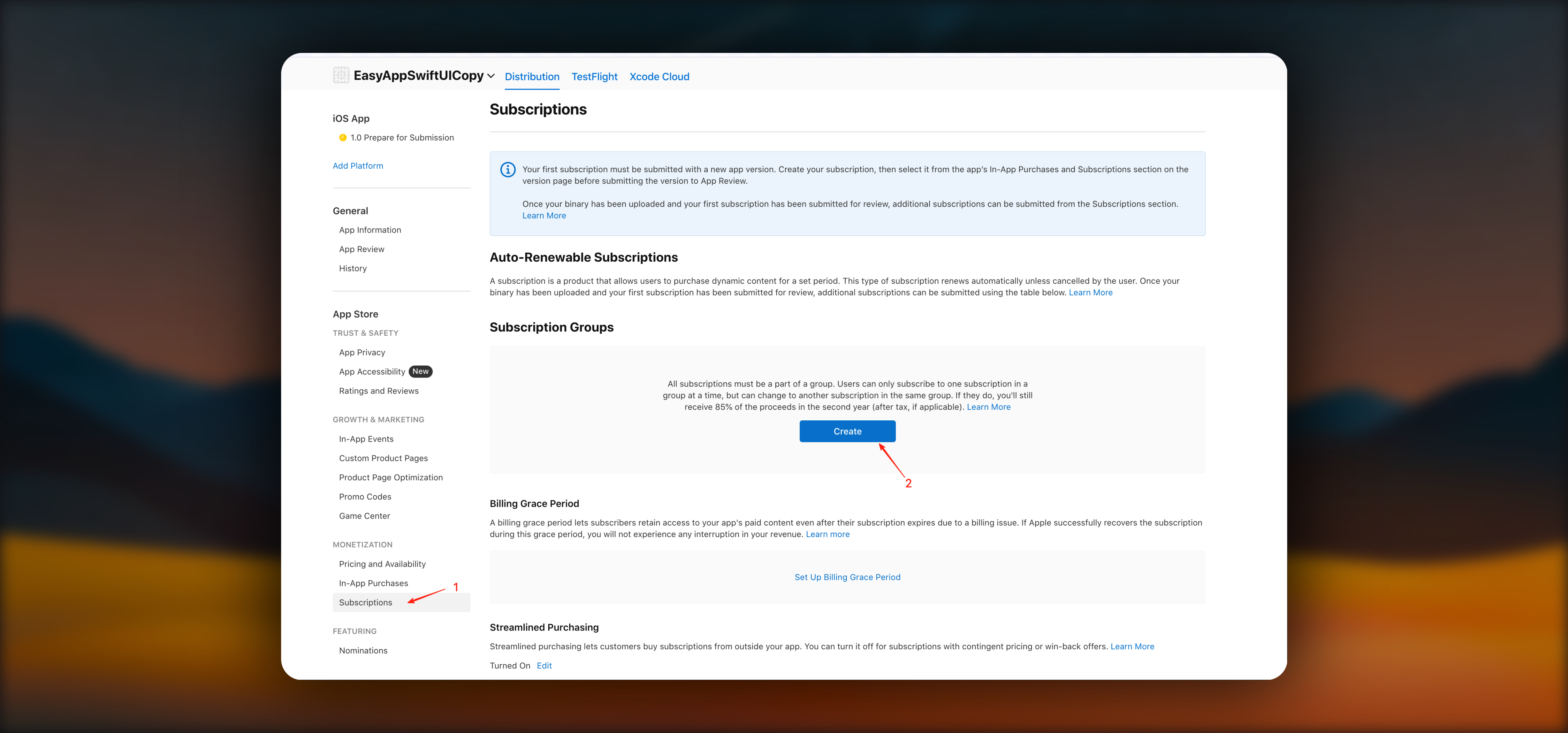 addSubscriptionsGroup