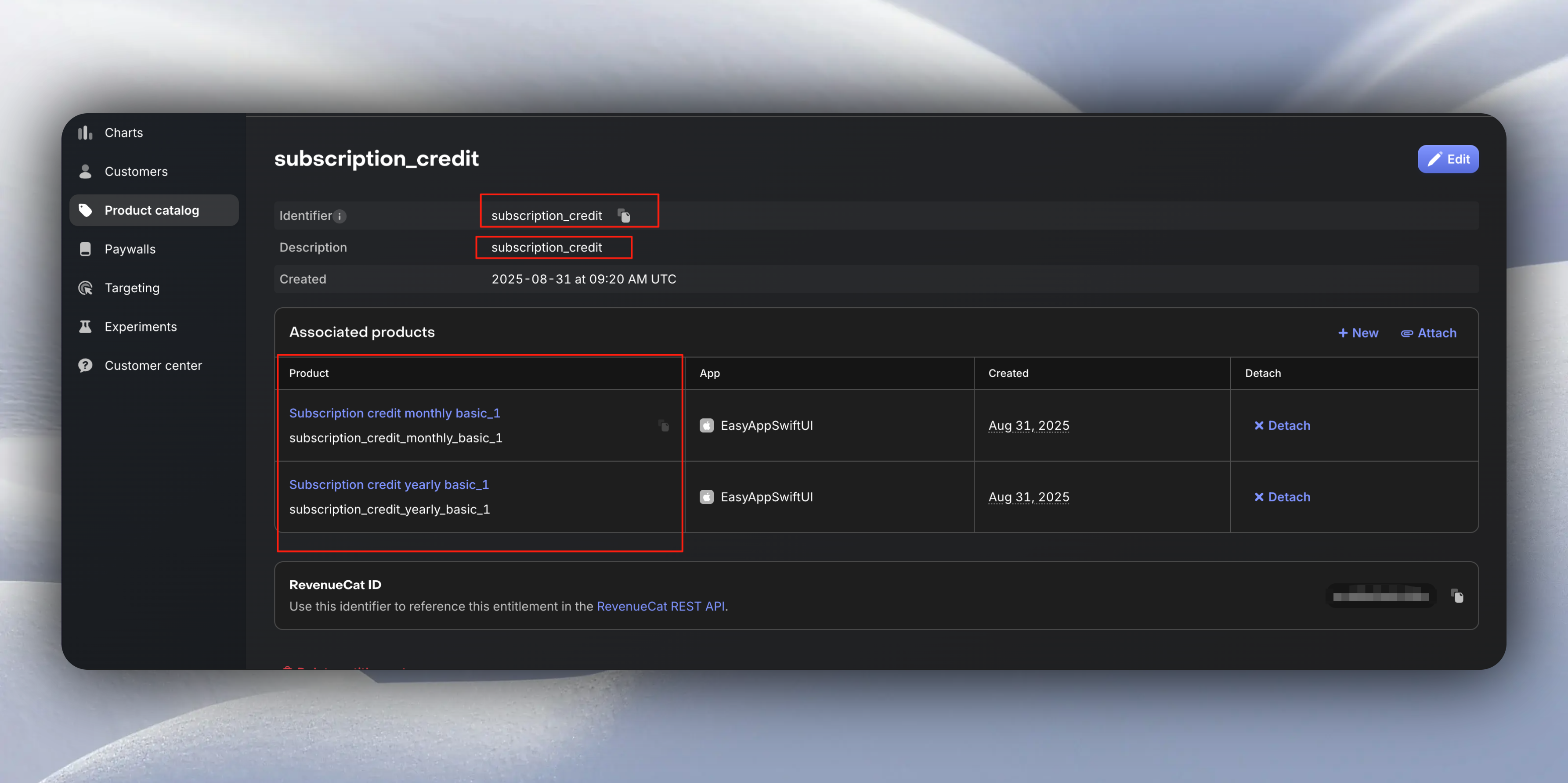 creditSubEntitlementsLizi